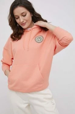 Γυναικεία Χωρίς φερμουάρ Βαμβακερή μπλούζα Puma χρώμα: πορτοκαλί,