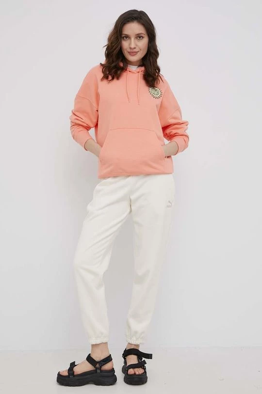 Γυναικεία Χωρίς φερμουάρ Βαμβακερή μπλούζα Puma χρώμα: πορτοκαλί, 2 Γυναικεία Χωρίς φερμουάρ Βαμβακερή μπλούζα Puma χρώμα: πορτοκαλί, - Image 2