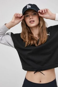 Γυναικεία Χωρίς φερμουάρ Μπλούζα Puma χρώμα: μαύρο