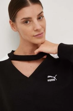 Γυναικεία Χωρίς φερμουάρ Βαμβακερή μπλούζα Puma χρώμα: μαύρο, -Puma Κατάστημα unnamed file 119