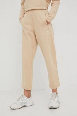 Γυναικεία Παντελόνια φόρμας Παντελόνι φόρμας Puma μπεζ