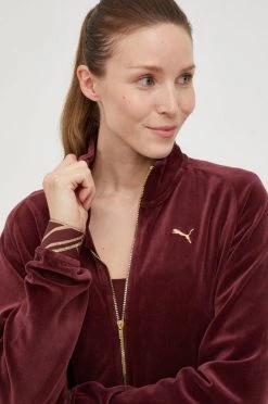 Γυναικεία Με φερμουάρ Μπλούζα Puma Deco Glam κάστανο -Puma Κατάστημα unnamed file 142