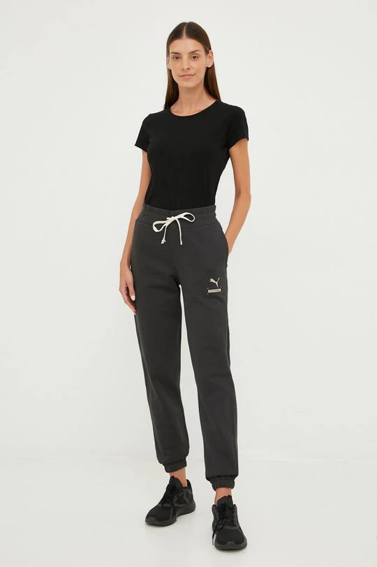 Γυναικεία Παντελόνια φόρμας Βαμβακερό παντελόνι Puma γκρι 2 Γυναικεία Παντελόνια φόρμας Βαμβακερό παντελόνι Puma γκρι - Image 2