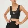 Γυναικεία Κοντομάνικο Top Puma μαύρο
