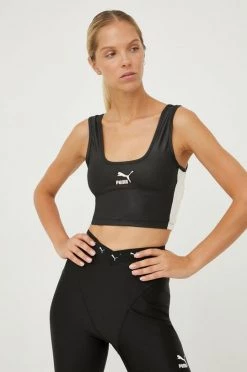Γυναικεία Κοντομάνικο Top Puma μαύρο