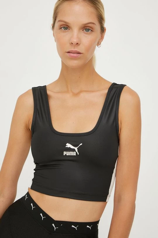 Γυναικεία Κοντομάνικο Top Puma μαύρο 4 Γυναικεία Κοντομάνικο Top Puma μαύρο - Image 4