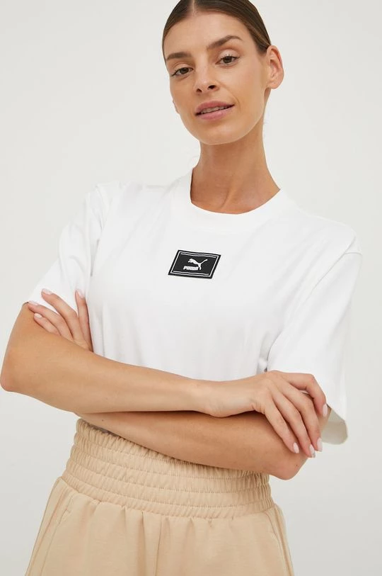 Γυναικεία Κοντομάνικο Κορμάκι Puma άσπρο 1 Γυναικεία Κοντομάνικο Κορμάκι Puma άσπρο