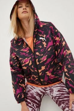 Γυναικεία Κοντά μπουφάν Αντιανεμικό Puma μαύρο