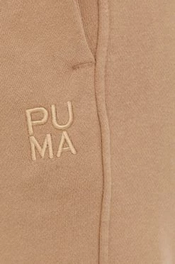 Γυναικεία Παντελόνια φόρμας Βαμβακερό παντελόνι Puma χρώμα: καφέ -Puma Κατάστημα unnamed file 1693