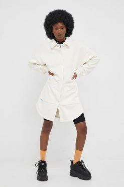 Γυναικεία Πουκάμισα Βαμβακερό πουκάμισο Puma χρώμα: μπεζ,