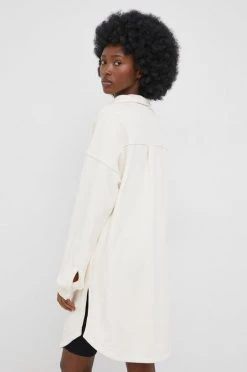 Γυναικεία Πουκάμισα Βαμβακερό πουκάμισο Puma χρώμα: μπεζ, -Puma Κατάστημα unnamed file 1715