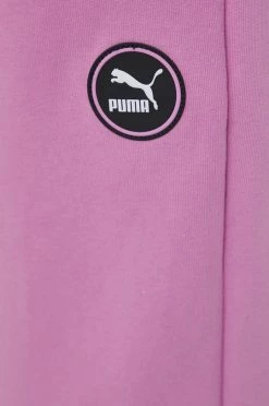 Γυναικεία Παντελόνια φόρμας Βαμβακερό παντελόνι Puma χρώμα: ροζ -Puma Κατάστημα unnamed file 1767