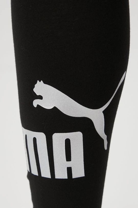 Γυναικεία Κολάν Puma Essentials+ Metallic χρώμα: μαύρο 4 Γυναικεία Κολάν Puma Essentials+ Metallic χρώμα: μαύρο - Image 4