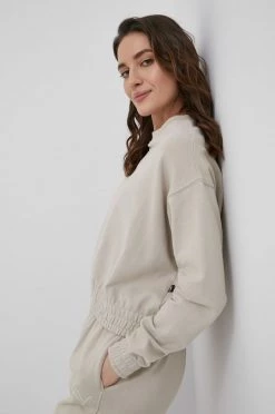 Γυναικεία Χωρίς φερμουάρ Βαμβακερή μπλούζα Puma χρώμα: μπεζ,