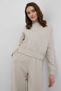 Γυναικεία Χωρίς φερμουάρ Βαμβακερή μπλούζα Puma χρώμα: μπεζ, -Puma Κατάστημα unnamed file 1838