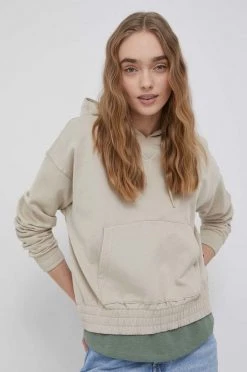 Γυναικεία Χωρίς φερμουάρ Βαμβακερή μπλούζα Puma χρώμα: μπεζ, -Puma Κατάστημα unnamed file 1843