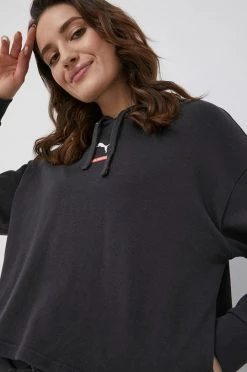 Γυναικεία Χωρίς φερμουάρ Βαμβακερή μπλούζα Puma χρώμα: γκρι, -Puma Κατάστημα unnamed file 1849