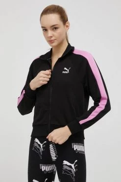 Γυναικεία Με φερμουάρ Μπλούζα Puma χρώμα: μαύρο,