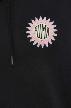 Γυναικεία Χωρίς φερμουάρ Βαμβακερή μπλούζα Puma χρώμα: μαύρο, -Puma Κατάστημα unnamed file 1917