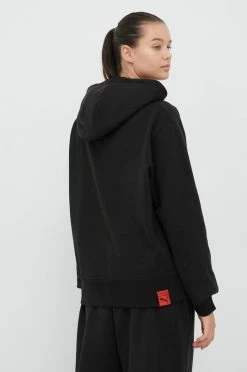 Γυναικεία Χωρίς φερμουάρ Βαμβακερή μπλούζα Puma Vogue γυναικεία, χρώμα: μαύρο, με κουκούλα -Puma Κατάστημα unnamed file 194