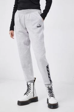 Γυναικεία Παντελόνια φόρμας Puma - Παντελόνι ανοιχτό γκρι