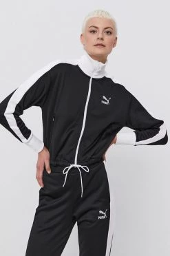 Γυναικεία Με φερμουάρ Μπλούζα Puma χρώμα: μαύρο