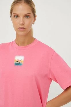 Γυναικεία Κοντομάνικο Βαμβακερό μπλουζάκι Puma ροζ 8 Γυναικεία Κοντομάνικο Βαμβακερό μπλουζάκι Puma ροζ -Puma Κατάστημα unnamed file 2191