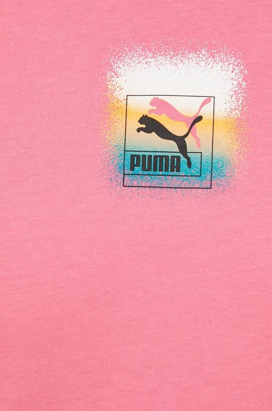 Γυναικεία Κοντομάνικο Βαμβακερό μπλουζάκι Puma ροζ 5 Γυναικεία Κοντομάνικο Βαμβακερό μπλουζάκι Puma ροζ - Image 5