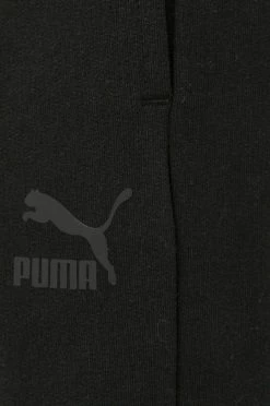 Γυναικεία Παντελόνια φόρμας Βαμβακερό παντελόνι Puma χρώμα: μαύρο -Puma Κατάστημα unnamed file 2322