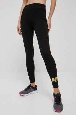 Γυναικεία Κολάν Puma Essentials+ Metallic χρώμα: μαύρο