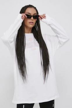 Γυναικεία Μακρυμάνικο Βαμβακερή μπλούζα με μακριά μανίκια Puma Title Nine άσπρο