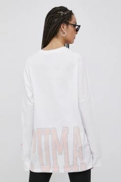 Γυναικεία Μακρυμάνικο Βαμβακερή μπλούζα με μακριά μανίκια Puma Title Nine άσπρο -Puma Κατάστημα unnamed file 2364