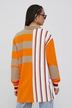 Γυναικεία Μακρυμάνικο Βαμβακερή μπλούζα με μακριά μανίκια Puma Title Nine χρώμα: πορτοκαλί, -Puma Κατάστημα unnamed file 2369