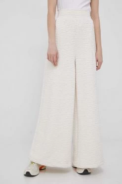 Γυναικεία Υφασμάτινα Παντελόνι Puma Snow Tiger χρώμα: μπεζ,