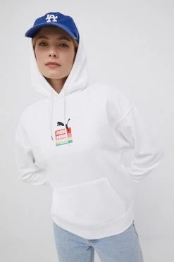 Γυναικεία Χωρίς φερμουάρ Μπλούζα Puma χρώμα: άσπρο,