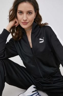 Γυναικεία Με φερμουάρ Μπλούζα Puma χρώμα: μαύρο, -Puma Κατάστημα unnamed file 2450