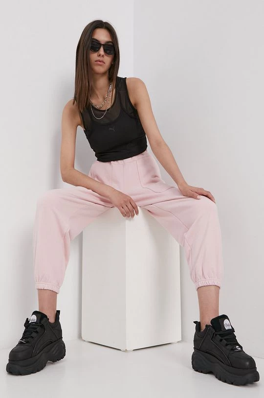 Γυναικεία Παντελόνια φόρμας Παντελόνι Puma χρώμα: ροζ 2 Γυναικεία Παντελόνια φόρμας Παντελόνι Puma χρώμα: ροζ - Image 2