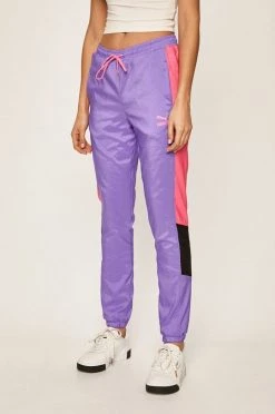 Γυναικεία Παντελόνια φόρμας Puma - Παντελόνι πορφυρό