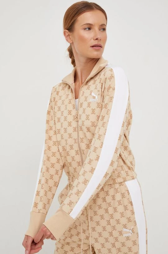 Γυναικεία Με φερμουάρ Μπλούζα Puma μπεζ, 1 Γυναικεία Με φερμουάρ Μπλούζα Puma μπεζ,