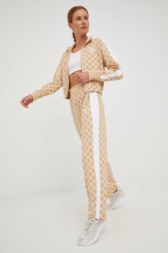 Γυναικεία Με φερμουάρ Μπλούζα Puma μπεζ, 2 Γυναικεία Με φερμουάρ Μπλούζα Puma μπεζ, - Image 2