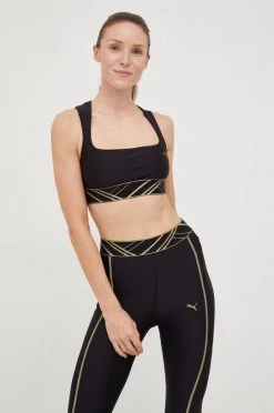 Γυναικεία Αθλητικά σουτιέν Αθλητικό σουτιέν Puma Deco Glam μαύρο