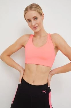 Γυναικεία Αθλητικά σουτιέν Αθλητικό σουτιέν Puma The Max χρώμα: πορτοκαλί