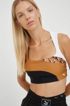 Γυναικεία Αθλητικά σουτιέν Αθλητικό σουτιέν Puma Safari Glam καφέ