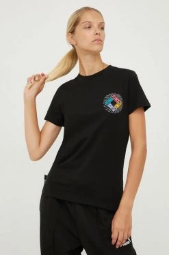 Γυναικεία Κοντομάνικο Βαμβακερό μπλουζάκι Puma μαύρο