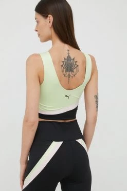Γυναικεία Αμάνικος Τοπ προπόνησης Puma πράσινο -Puma Κατάστημα unnamed file 2731