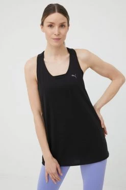 Γυναικεία Αμάνικος Τοπ προπόνησης Puma Studio Foundation μαύρο