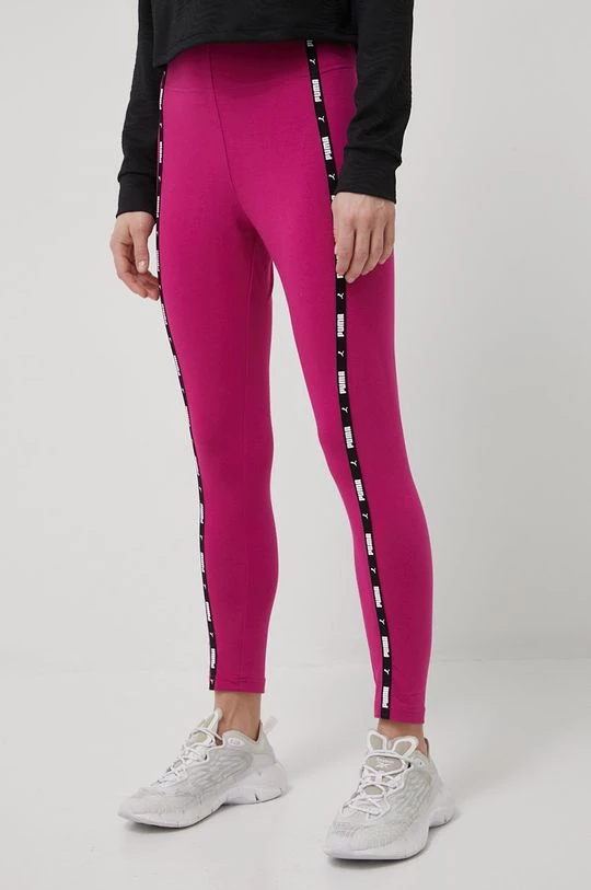 Γυναικεία Κολάν Puma Power Tape χρώμα: ροζ 1 Γυναικεία Κολάν Puma Power Tape χρώμα: ροζ