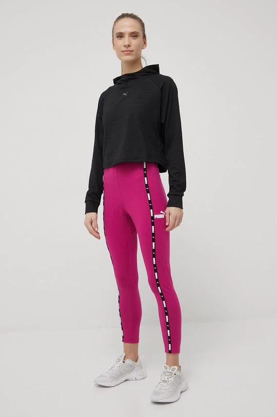 Γυναικεία Κολάν Puma Power Tape χρώμα: ροζ 2 Γυναικεία Κολάν Puma Power Tape χρώμα: ροζ - Image 2