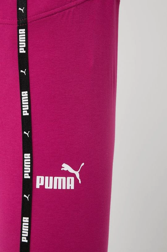 Γυναικεία Κολάν Puma Power Tape χρώμα: ροζ 4 Γυναικεία Κολάν Puma Power Tape χρώμα: ροζ - Image 4