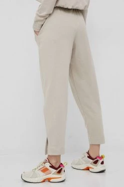 Γυναικεία Παντελόνια φόρμας Βαμβακερό παντελόνι Puma χρώμα: μπεζ -Puma Κατάστημα unnamed file 2834